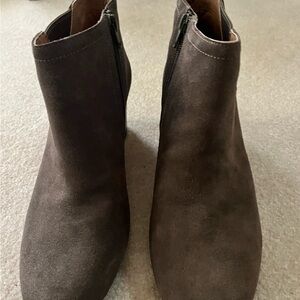 Vionic Wedge Ankle Suede Boots